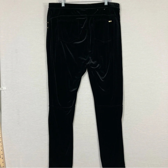 Calvin Klein Black Velvet Stretch Slim Pull-on Pants size 3X - Picture 9 of 10